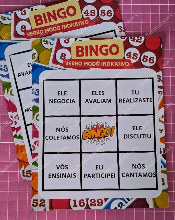 Bingo dos verbos no modo indicativo - Image 5