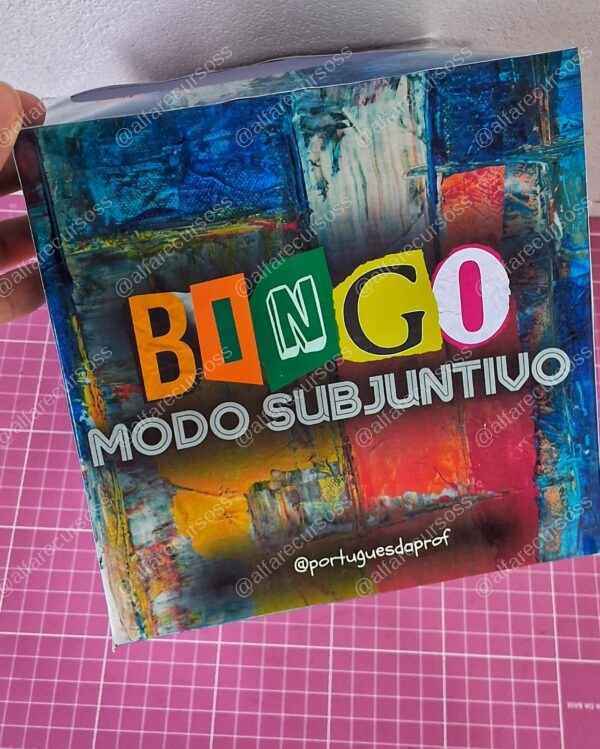 Bingo dos verbos no modo subjuntivo