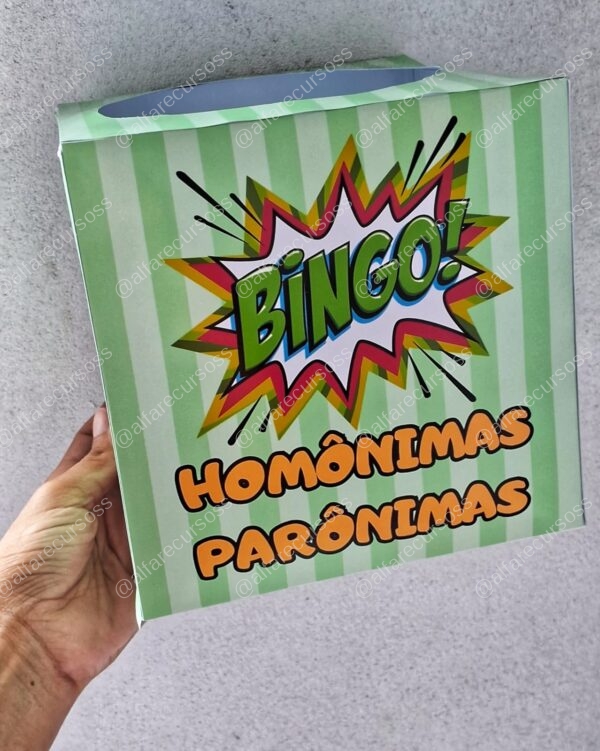 Bingo palavras homônimas e parônimas