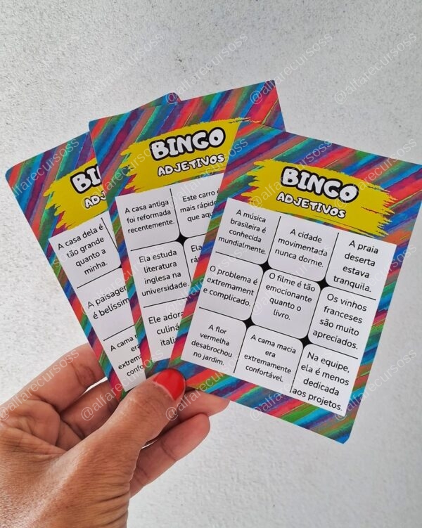 Bingo dos adjetivos - Image 3