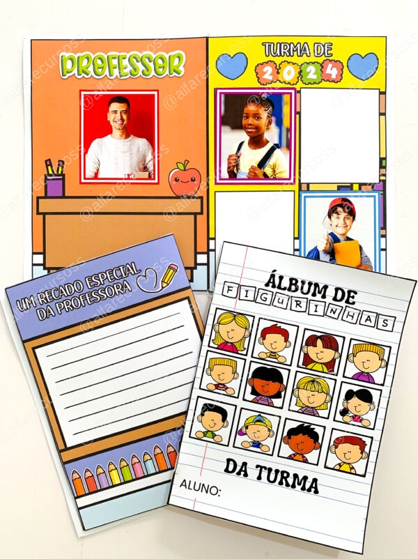 Álbum de figurinhas da turma