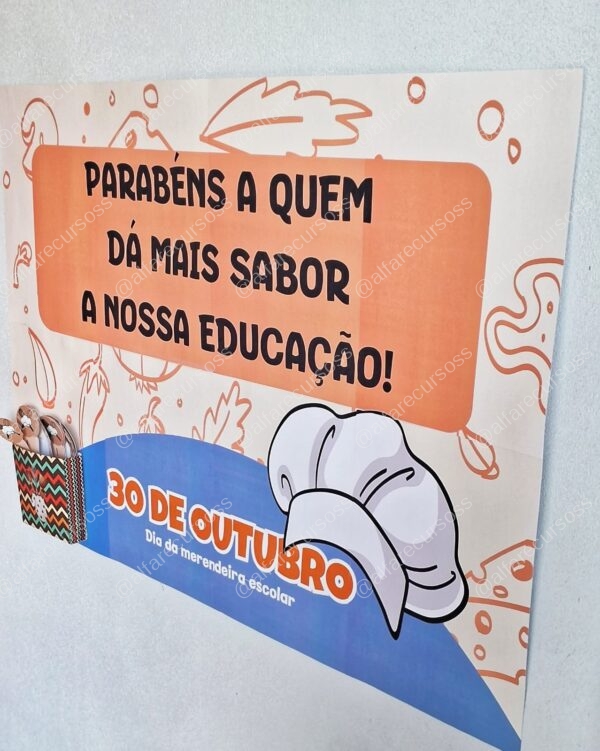 Painel Dia da merendeira escolar