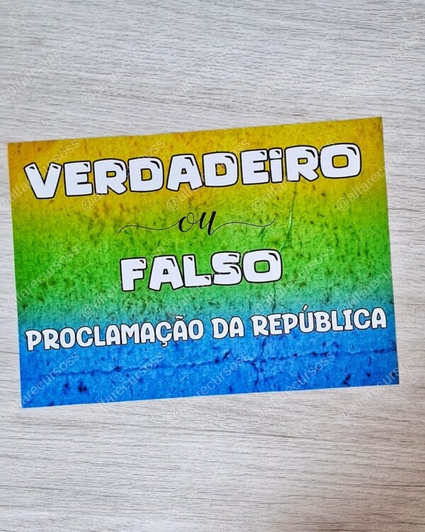 Verdadeiro ou falso - Proclamação da República - Image 4