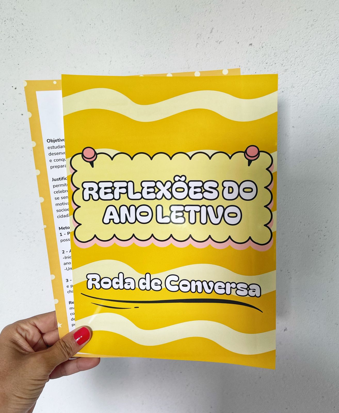 Reflexões do ano letivo - Roda de conversa