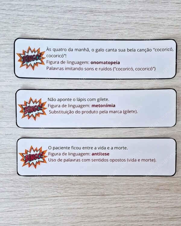 Bingo Figuras de linguagem - Image 7