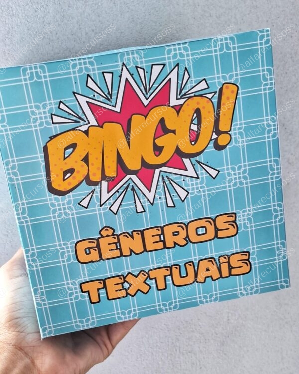 Bingo dos Gêneros textuais 6º ao 9º ano e Ensino Médio