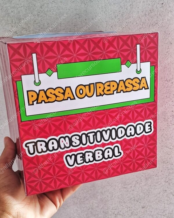 Passa ou repassa - Transitividade Verbal