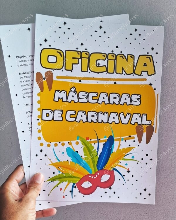 Oficina: Máscaras de carnaval