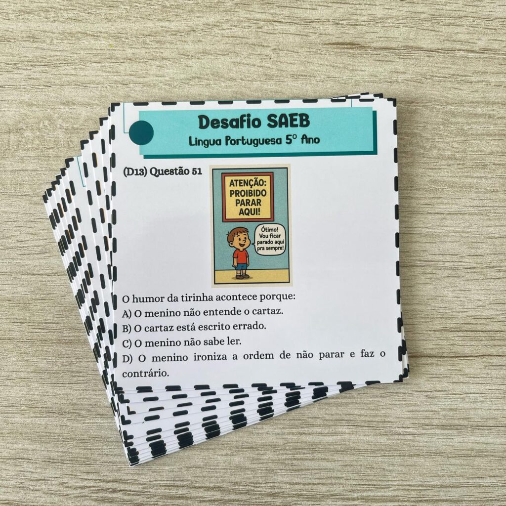 Desafio SAEB – Língua portuguesa 5º ano – Alfa Recursoss