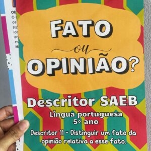 Fato x Opinião - 5º ano/Língua Portuguesa