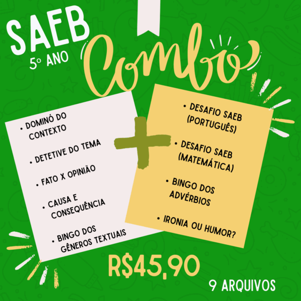 Combo SAEB 5º ano