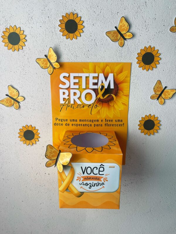 Caixa motivacional - Setembro amarelo