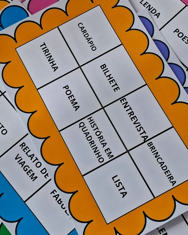 Bingo dos Gêneros textuais 1º ao 5º ano - Imagem 5
