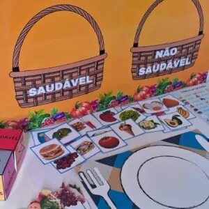 Alimentação saudável x não saudável
