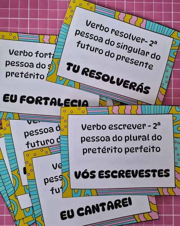 Bingo dos verbos no modo indicativo - Imagem 7