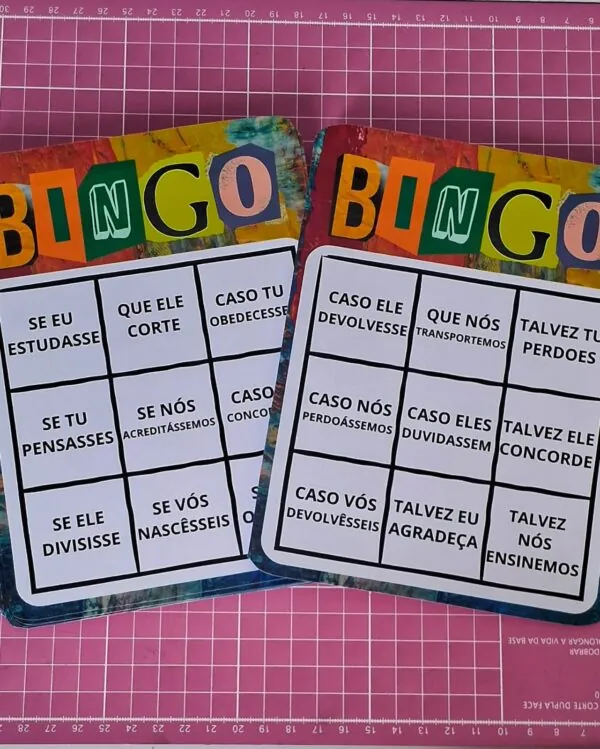 Bingo dos verbos no modo subjuntivo - Imagem 3