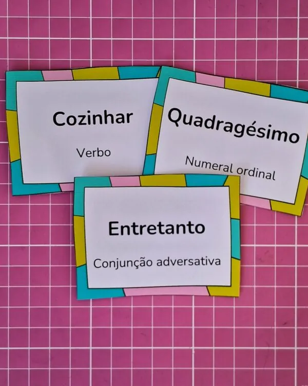 Bingo das classes gramaticais - Imagem 4