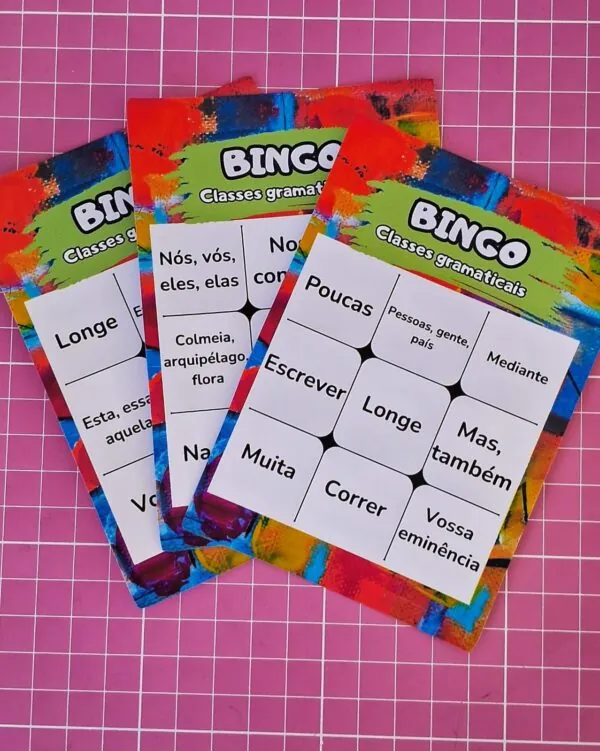 Bingo das classes gramaticais - Imagem 3