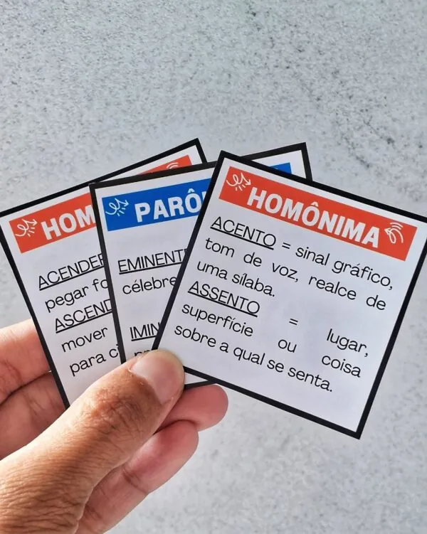 Bingo palavras homônimas e parônimas - Imagem 2