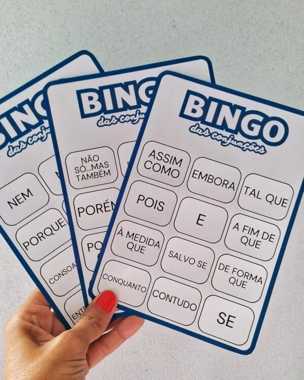 Bingo das conjunções - Imagem 3