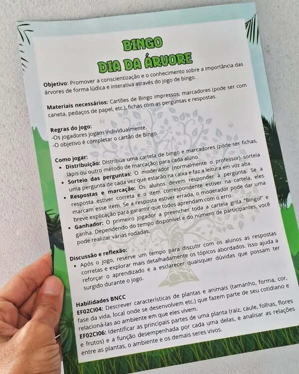 Bingo Dia da árvore - Imagem 3