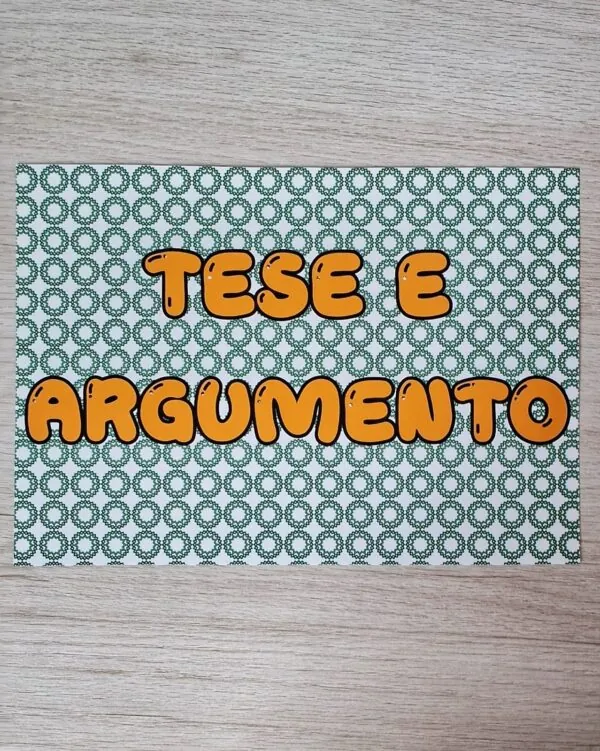 Tese e Argumento