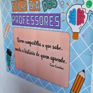 Painel Dia dos professores e caixinha de mensagens