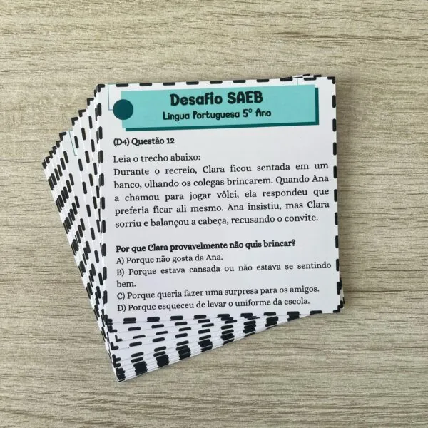 Desafio SAEB - Língua portuguesa 5º ano - Imagem 5