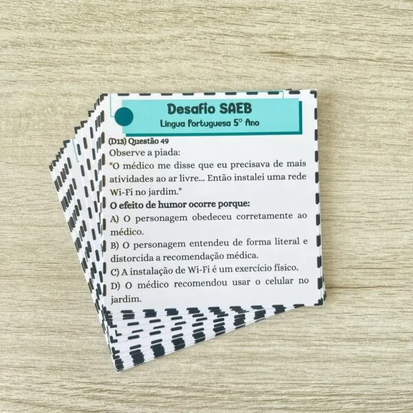 Desafio SAEB - Língua portuguesa 5º ano - Imagem 7