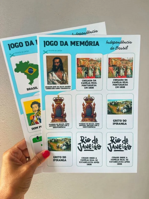 Jogo da memória - Independência do Brasil - Imagem 6