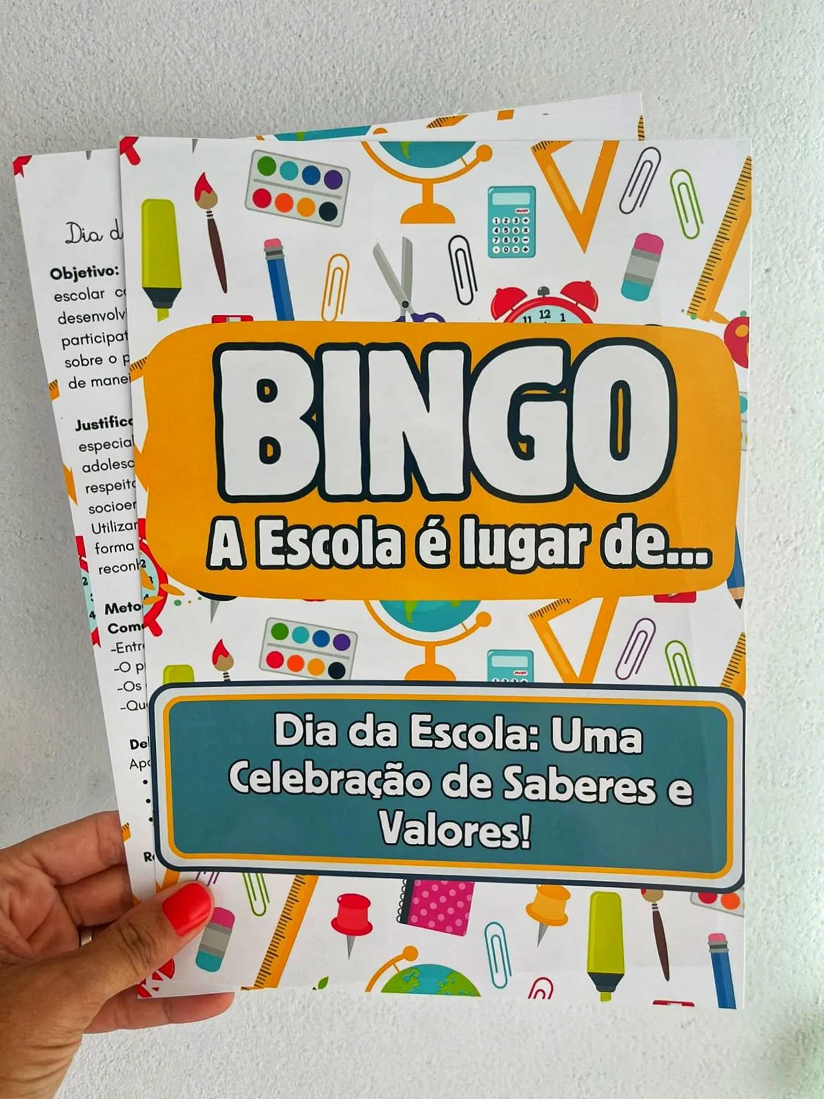 Bingo Dia da Escola